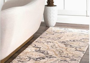 Nuloom Handmade Bold Abstract Floral Wool area Rug Nuloom Cortney Floral Runner Rug 2 6" X 8 Ivory
