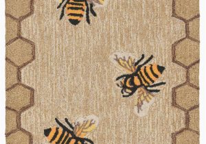Nuloom Traditional Honeycomb area Rug Trans Ocean Frontporch Honey B Bee Natural area Rug