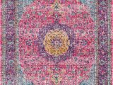 Nuloom Verona Blue area Rug Traditional Medallion Verona