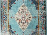 Nuloom Vintage Medallion Veronica area Rug Nuloom Vintage Medallion Veronica Rug 7 10" X 11 Aqua