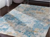 Omie Abstract Modern Turquoise area Rug Artistic Weavers Marquis Blue 12 Ft. X 15 Ft. Indoor area Rug …