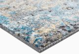 Omie Abstract Modern Turquoise area Rug Omie Abstract Turquoise area Rug-7’6″x10’5″