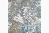 Omie Abstract Modern Turquoise area Rug Omie Abstract Turquoise area Rug-7’6″x10’5″