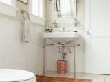 One Home Bath Rugs Look We Love Using Real Rugs In the Bathroom