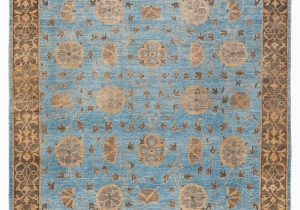 One Of A Kind area Rugs solo Rugs One Of A Kind Oushak I M1745-88 Traditional Wool Blue area Rugs Rugs Direct