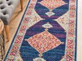 Orange and Blue Runner Rug Century 966 Royal Blue Runner Rug