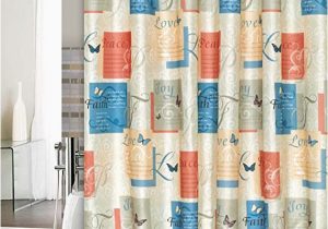 Orange Bathroom Rugs and towels Love Faith Joy and Peace 15 Piece Bathroom Set Bath Rugs Shower Curtains and Rings Beige Yellow orange and Blue