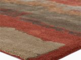 Orian Rugs Fading Panel Multicolor Indoor area Rug Rugs by Roo Jaipur Living Juna Handmade Abstract Red Brown area Rug