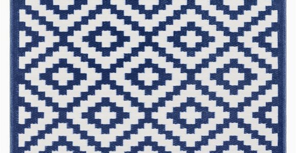 Outdoor Blue and White Rug Nirvana Outdoor Recycled Plastic Rug Navy Blue White