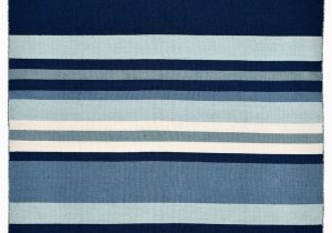 Outdoor Blue and White Rug Tribeca Water Blue Striped Woven Indoor Outdoor Rug