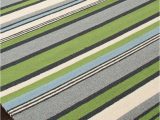 Outdoor Rug Blue and Green Lime Green and Blue Striped area Rug