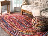 Oval area Rugs 6 X 8 Nuloom Tammara 5 X 8 Braided Oval Indoor Stripe area Rug In the …