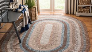 Oval area Rugs 9 X 12 Safavieh Braided Collection 9′ X 12′ Oval Brown/multi Brd313a Handmade Country Cottage Reversible area Rug