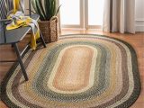 Oval area Rugs 9 X 12 Safavieh Braided Collection 9′ X 12′ Oval Multi Brd308a Handmade Country Cottage Reversible area Rug