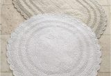 Oval Bathroom Rugs and Mats Cobra Trading Crochet Border Bath Rugs