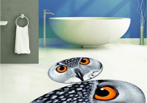 Oval Bathroom Rugs and Mats Us $34 99 Else Gray Owl Eyes Modern 2 Pcs 3d Pattern Print Bath Mats Anti Slip soft Washable Oval Bathroom Mat toilet Rugs Bath Mats Aliexpress
