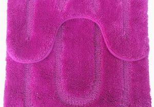 Oval Shaped Bathroom Rugs 2 Piece Ultra soft Full Of Microfiber Oval Shaped Bath Mat Set Mat 20" X 32 Small Mat 20" X 18 Hot Pink