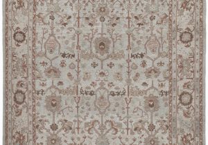 Pale Blue Persian Rug Nasiri Persian Traditional Kurdish Hand Knotted Rug In Ivory Pale Blue and Rust Colors