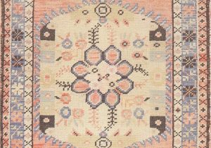 Peach and Blue Persian Rug World Market E Of A Kind Keensburg oriental Hand Knotted 2 5" X 4 8" Wool Peach area Rug