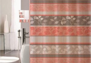 Peach Bath towels and Rugs 18 Piece Bathroom Set with Rugs Mats Shower Curtains Rings