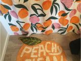 Peach Bath towels and Rugs Peachy Clean Bath Mat