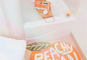 Peach Bathroom Rug Sets Peachy Clean Bath Mat