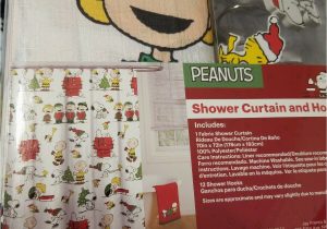 Peanuts Holiday Bath Rug Peanuts Christmas Fabric Shower Curtain W Hooks and 30 X 20 Bath Rug