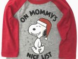 Peanuts Holiday Bath Rug Peanuts Infant Boys Mommys Nice List Snoopy Christmas Holiday Tee Shirt Walmart