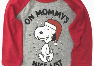 Peanuts Holiday Bath Rug Peanuts Infant Boys Mommys Nice List Snoopy Christmas Holiday Tee Shirt Walmart