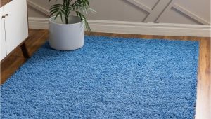 Periwinkle Blue area Rug Periwinkle Blue 4 X 6 solid Shag Rug
