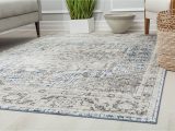 Pier One area Rug Sale Transitional Vintage Magnolia Gray and Blue Rug