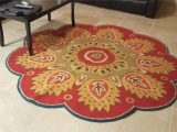 Pier One Round area Rugs Pier 1 Round Scalloped area Rug 6 Feet Red for Sale In Temple …