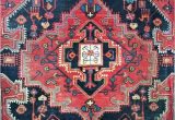 Pink and Blue Persian Rug 4 4"x7 5" Vintage Persian Rug