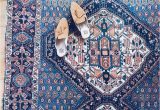 Pink and Blue Persian Rug Antique Persian Rug Pink & Blue — We are Here now