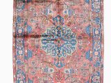 Pink and Blue Persian Rug Monett – Made with Loom