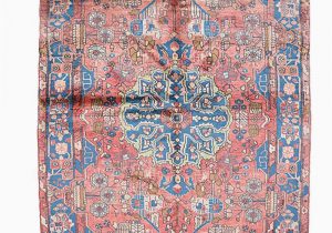 Pink and Blue Persian Rug Monett – Made with Loom