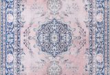 Pink and Blue Persian Rug Neptune oriental Pink Blue area Rug