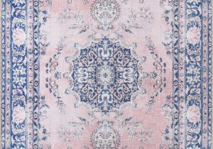 Pink and Blue Persian Rug Neptune oriental Pink Blue area Rug