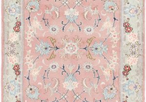 Pink and Blue Persian Rug Pink 90cm X 145cm Tabriz Persian Rug
