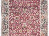 Pink and Teal area Rug Parlour oriental Multicolor Pink area Rug 6 X9