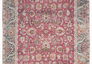 Pink and Teal area Rug Parlour oriental Multicolor Pink area Rug 6 X9