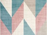 Pink and Turquoise area Rug Ladole Rugs Blue Pink Turquoise Indoor Modern area Rug Mat Carpet Runner for Living Bed Room Entry Way Patio Small Medium Non Slip Skid Size