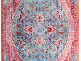 Pink and Turquoise area Rug Safavieh Sutton Collection Sut401b Turquoise and Fuchsia