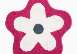 Pink and White Bathroom Rugs Saral Home Pink & White Floral Shaped Bath Rug