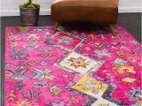 Pink and Yellow area Rugs Ariyah southwestern Pink Yellow area Rug