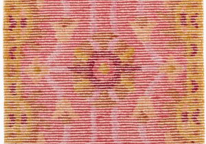 Pink and Yellow area Rugs oriental Handmade Looped Hooked Wool Pink Yellow area Rug