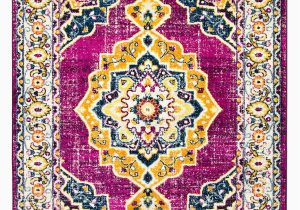 Pink and Yellow area Rugs Schmid oriental Pink Yellow area Rug