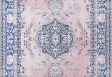 Pink Blue area Rug Neptune oriental Pink Blue area Rug