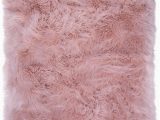 Pink Faux Fur area Rug 30" X 47" aspen Faux Fur Rug