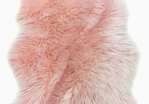 Pink Faux Fur area Rug Merriam Novelty Faux Fur Pink area Rug